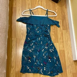 Kids Green wrap dress